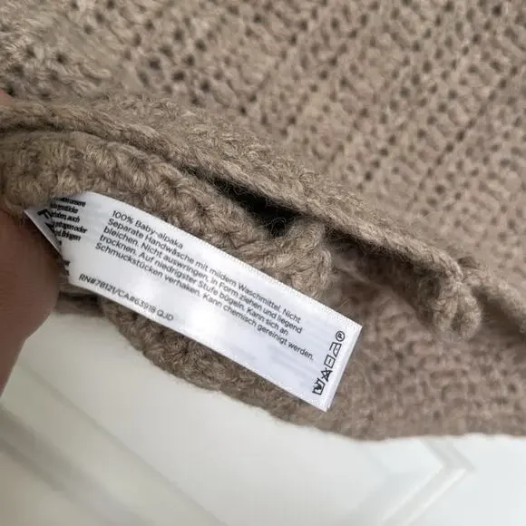 Eileen fisher 100% baby alpaca mock neck sweater vest  size XXS - Picture 6 of 9